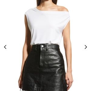 Sexy white blouse, off shoulder